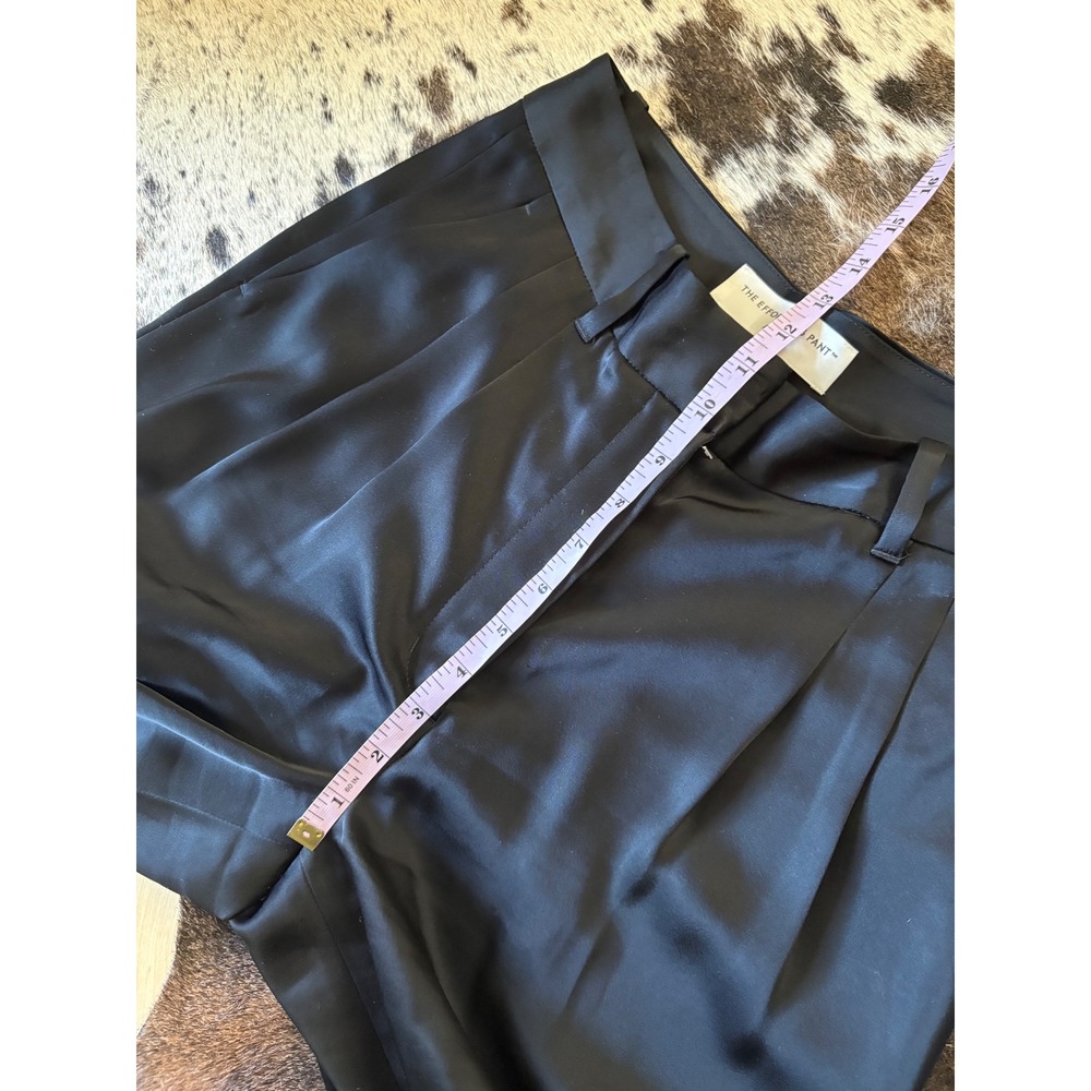 Aritzia The Effortless Pant Satin In Black Size 6 - Picture 6 of 7